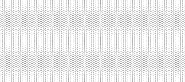 六边形几何图案。无缝十六进制背景。摘要蜂窝细胞。矢量插图。为背景传单、广告蜜、面料、服装、纹理、纺织品图案设计图片下载