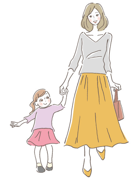 父母和孩子手牵着手图片下载