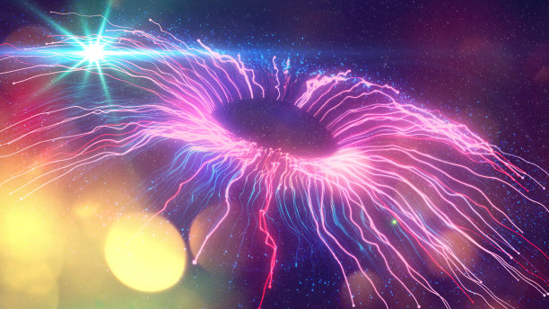 4K分辨率的数字眼波线库存背景图片下载