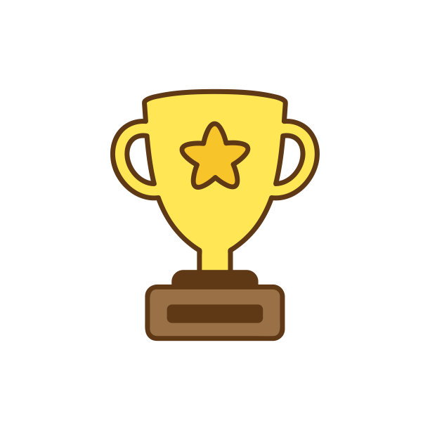 学校金星杯卡通学生概念孤立矢量插图图片下载