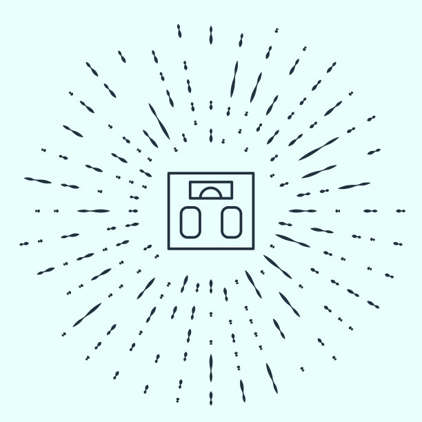 绿色浴室鳞片图标孤立在绿色背景。重量测量设备。体重秤健身运动概念。长影式。向量图片下载