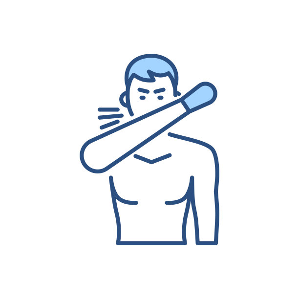 咳嗽相关矢量图标图片下载