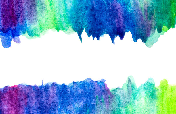 抽象水彩纸纹理插图的垃圾模板设计，复古卡与复制空间的边界图片下载