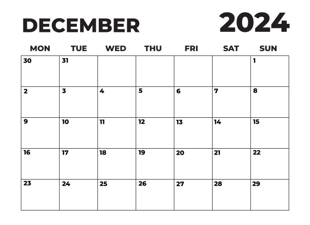 2024年12月周一开始景观月度规划师图片下载