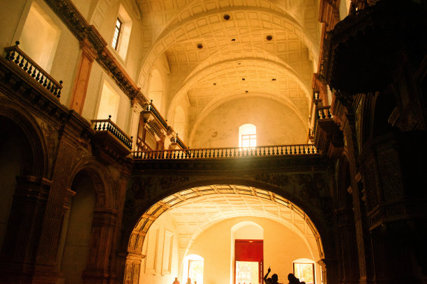 印度果阿的耶稣圣心大殿内部图片下载