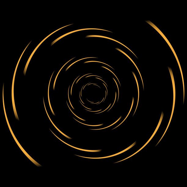 一组以圆形表示的速度线。图片下载