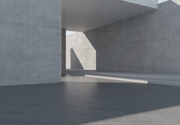 “空洞的建筑背景  3D建筑背景”图片下载
