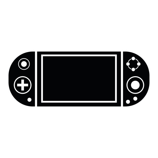 游戏手柄操纵杆，孤立矢量插图图标模板图片下载