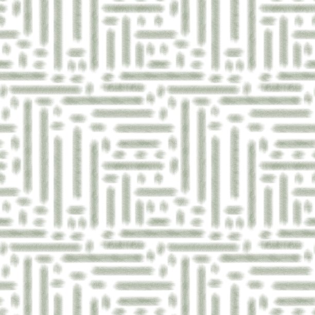 无缝抽象几何图案与线，点。图形背景上的白色，绿色颜色。插图。民族风格。图片下载