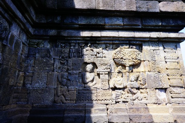 婆罗浮屠寺浮雕的故事图片下载