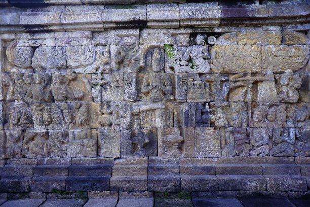 婆罗浮屠寺浮雕的故事图片下载