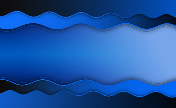 抽象的蓝色梯度波背景。设计为您美丽的小册子，传单，杂志，业务，横幅，营销图片下载