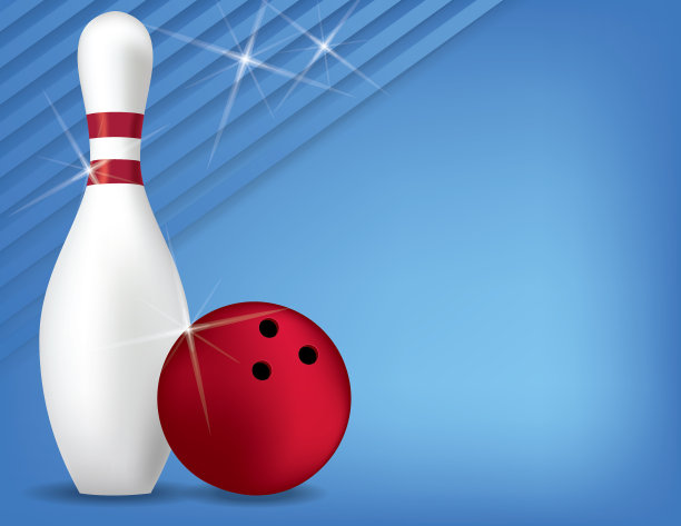 保龄球背景与复制空间图片下载