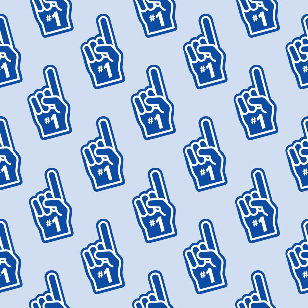 蓝色1号手无缝图案图片下载