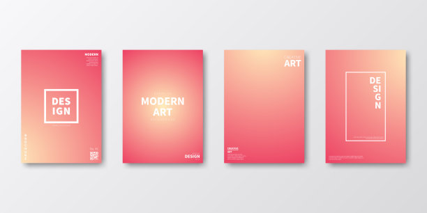 宣传册模板排版，红色封面设计，企业年报，传单，杂志图片下载