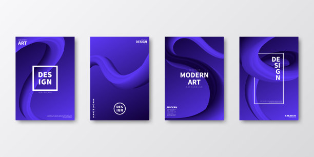 宣传册模板布局，蓝色封面设计，企业年度报告，传单，杂志图片下载