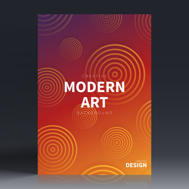 宣传册模板布局，橙色封面设计，企业年报，传单，杂志图片下载