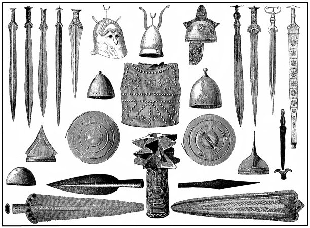 青铜时代的工具和武器图片下载