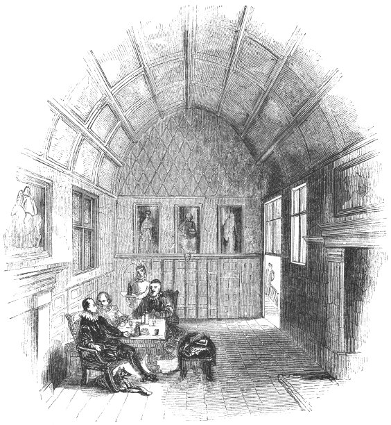 埃文河畔斯特拉特福学院的古老大厅，英国，17世纪图片下载