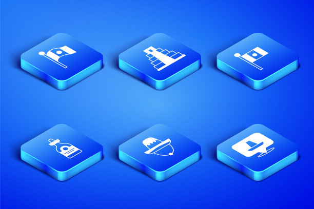 集墨西哥宽边帽，墨西哥国旗，龙舌兰酒瓶，奇琴伊察在玛雅和图标。向量图片下载