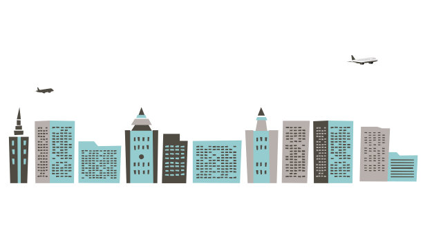 建筑街线。矢量图图片下载