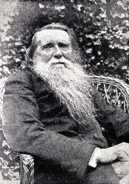 约翰·罗斯金的肖像，英国诗人，1819-1900图片下载