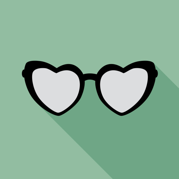 蓝绿色眼镜图片下载