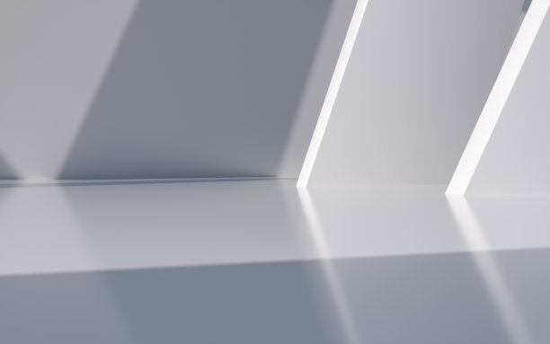 未来的空房间，3d渲染图片下载