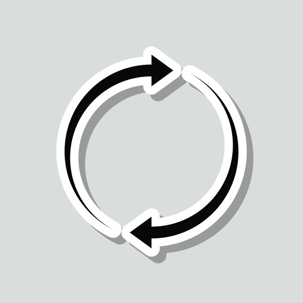 重新加载。灰色背景上的图标贴纸图片下载