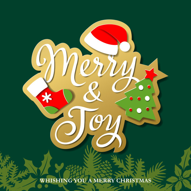 圣诞快乐图标套装图片下载