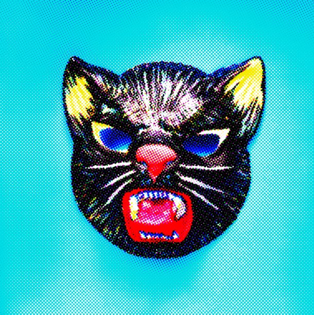 嘶嘶黑猫面具图片下载