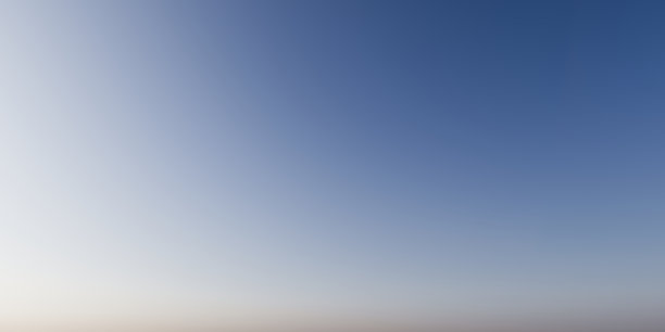 晴空无云全景。三维渲染图片下载