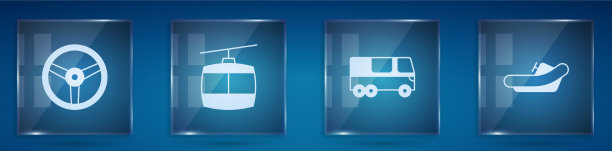 设有方向盘、吊车和漂流图片下载