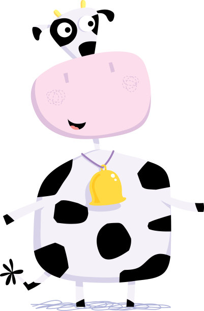 快乐的牛铃声。图片下载