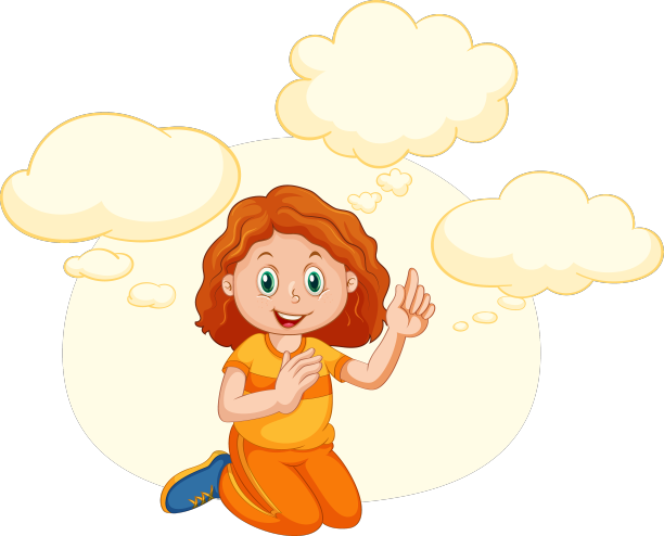 一个说话泡泡模板在白色上的孩子图片下载
