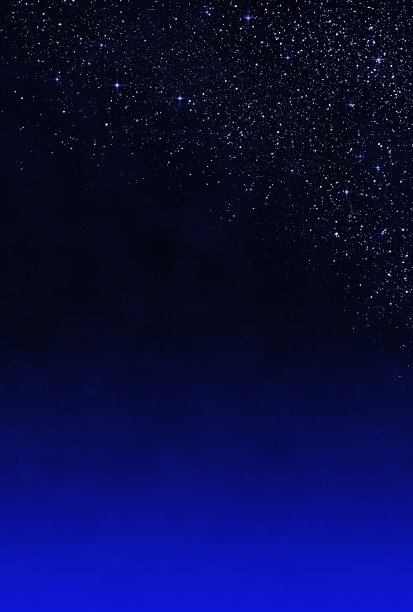美丽的星空景观插图图片下载