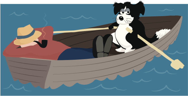 狗划船图片下载