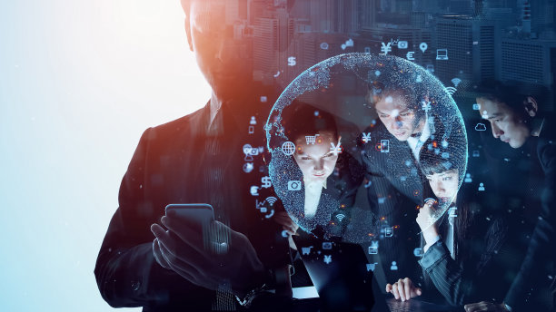 商业战略概念。人力资源。一群商人。图片下载