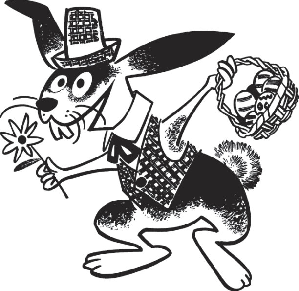 复活节兔子插画图片下载