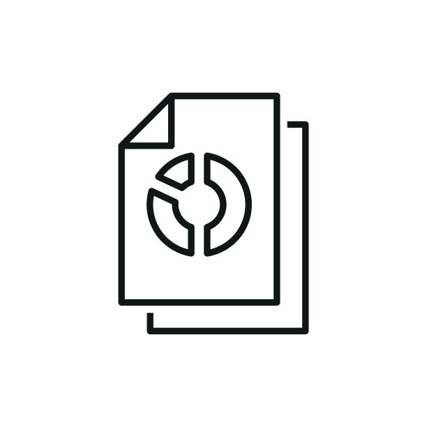 饼图图标矢量说明。列表与图表图标在孤立的背景。报告标志概念。图片下载