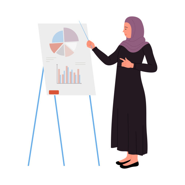 穆斯林女商人演讲图片下载