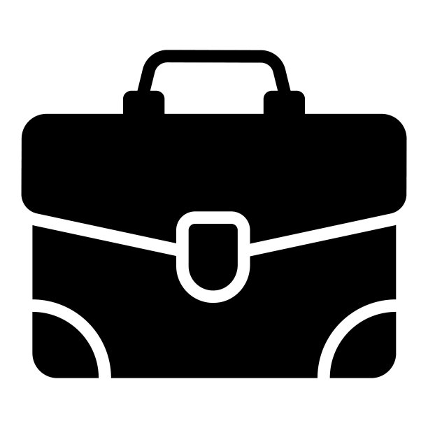 商业投资组合矢量设计，在可编辑的风格商务袋的一个惊人的图标图片下载