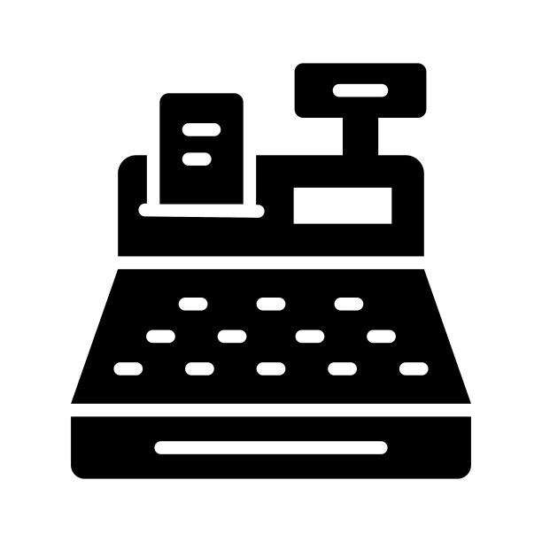 收银机、收银机图标采用现代设计风格图片下载