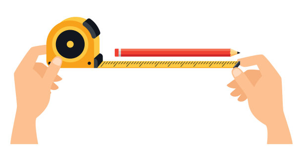 一个人在用卷尺图片下载