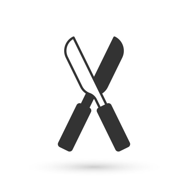 灰色园艺手工剪修剪图标孤立在白色背景。木柄剪枝剪。向量图片下载