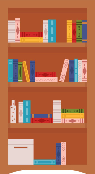 elements_bookcases_books_set图片下载