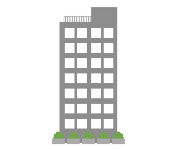 这是一个公司大楼或其他办公设施的插图。图片下载