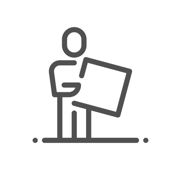 卡车运输相关图标。图片下载