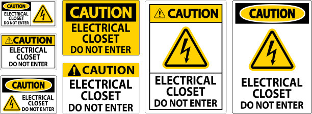 电气柜警告标志-请勿进入图片下载