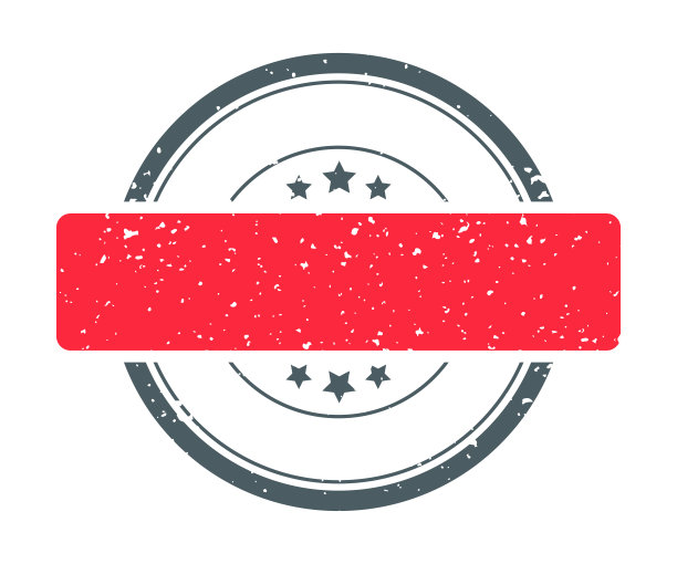 印章，印鉴，印章模板。空的。副本的空间。向量股票插图图片下载